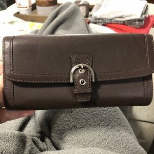 Brown coach wallet